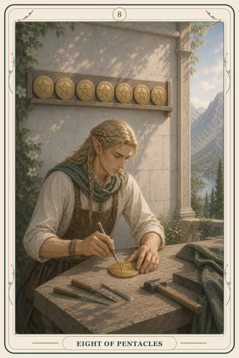 Eight of Pentacles