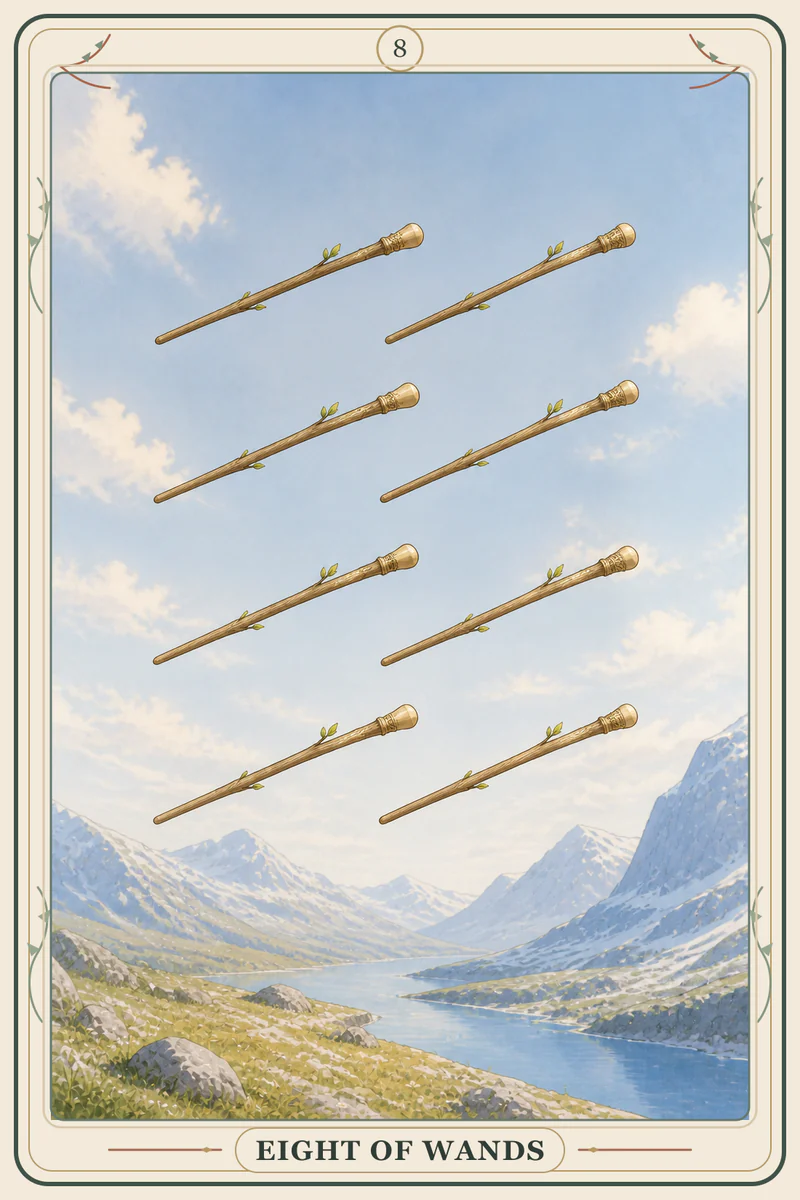 Eight of Wands